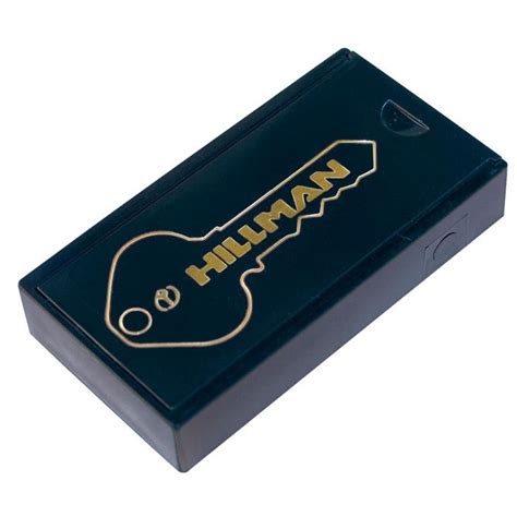 hillman metal/plastic black magnetic box key hider|Hillman Plastic Magnetic Key Case Large.